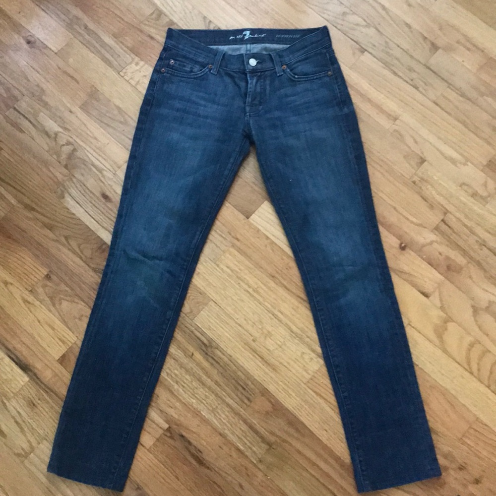 Seven for all Mankind straight-leg dark denim